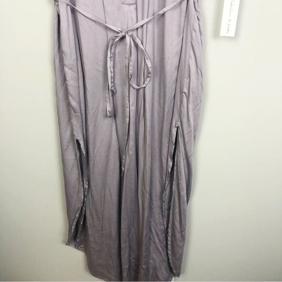 YOUNG FABULOUS & BROKE | NEW Midi Belted Shirt Dress Purple Women’s Size Small - Picture 5 of 9